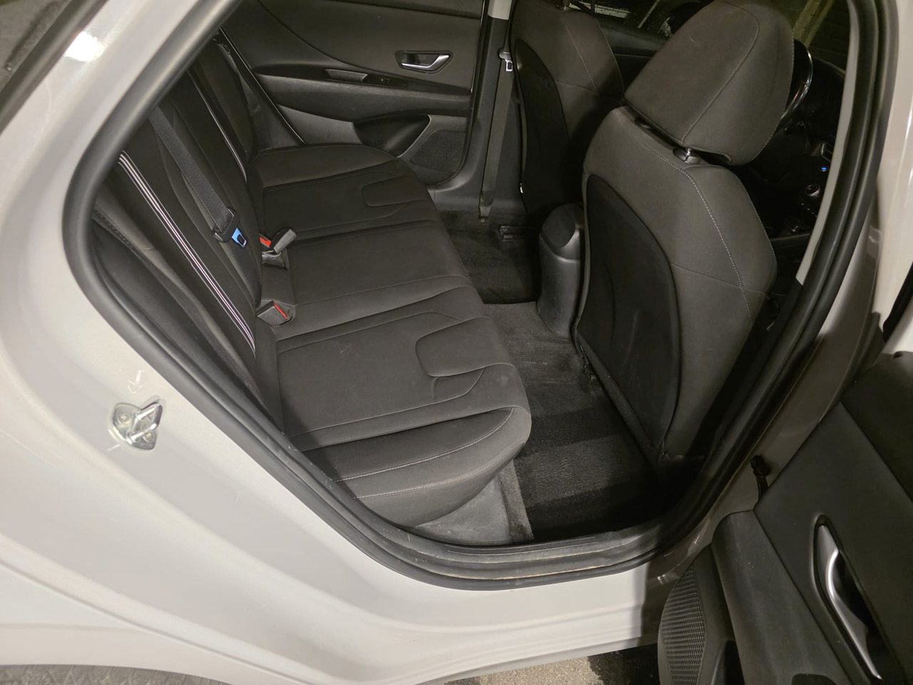 Clean rear bench seats